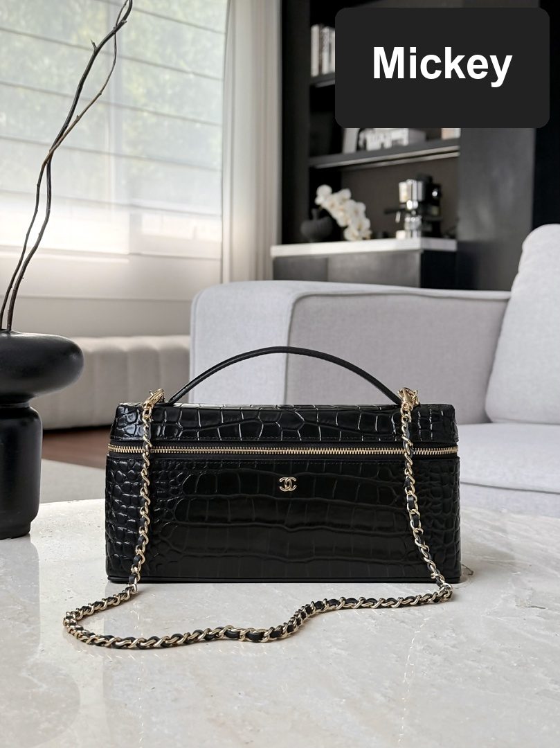 【S】$320=2140CNY｜Chanel (AP5438 crocodile black ) God Factory｜Item ID-97779